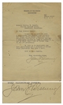 General John Pershing Letter Signed